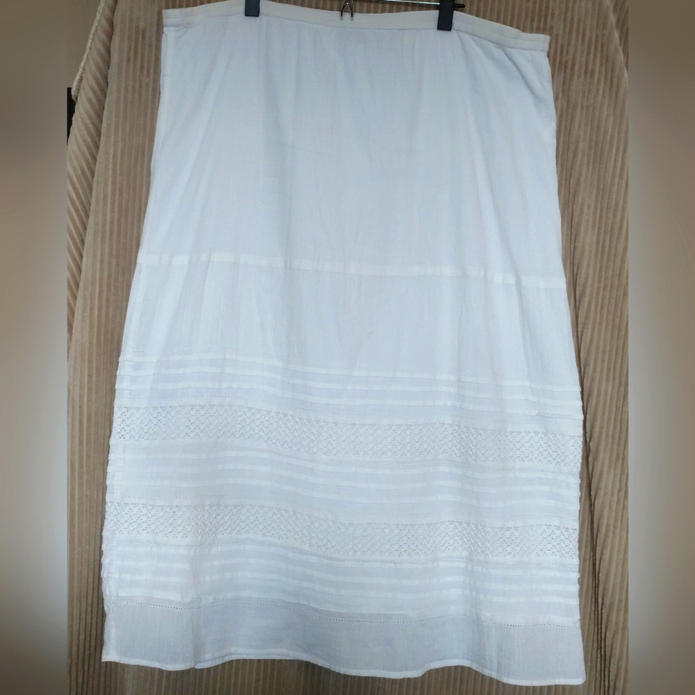 Bill Blass Jeans White Cotton Skirt
